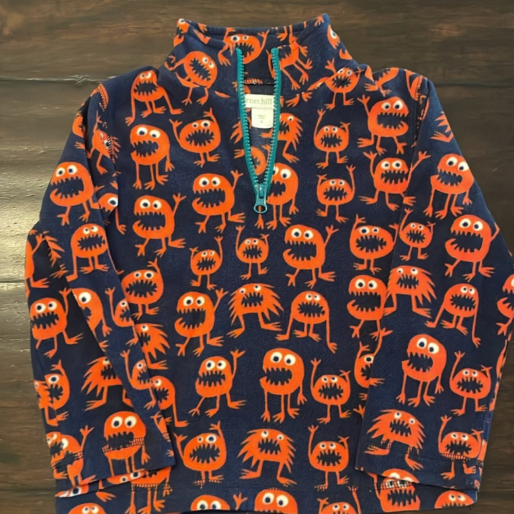 Garnet Hill Kids Monster Fleece Pullover